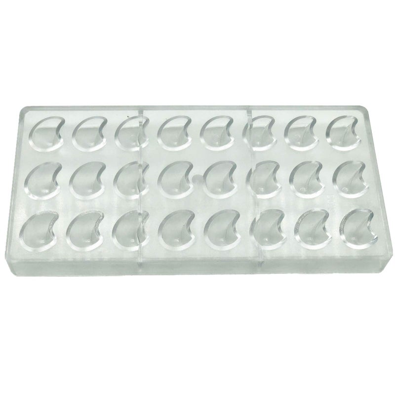 Goldbaking Moon Shaped Polycarbonate Chocolate Mold Hard PC Candy Mold Tray Clear Chocolate Tray - Image 2